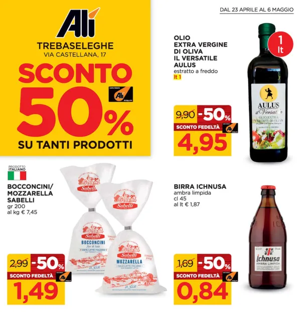 Alì — Ali - Sconto 50% su tanti prodotti