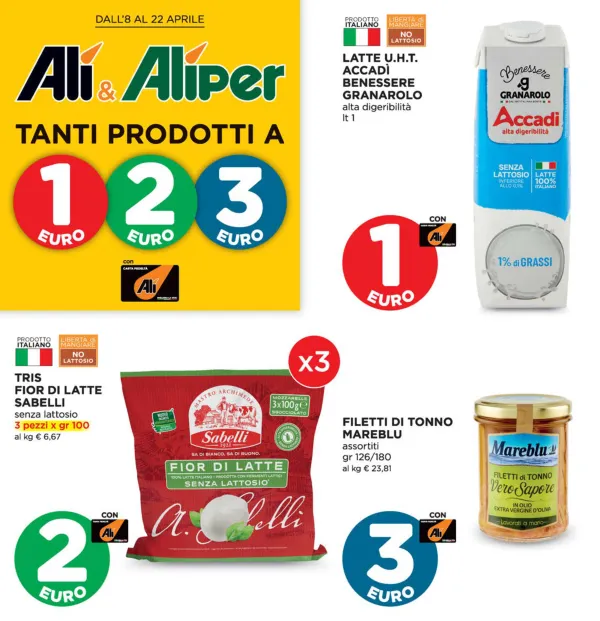 Alì — Ali - Tanti prodotti a 1 - 2 - 3 €