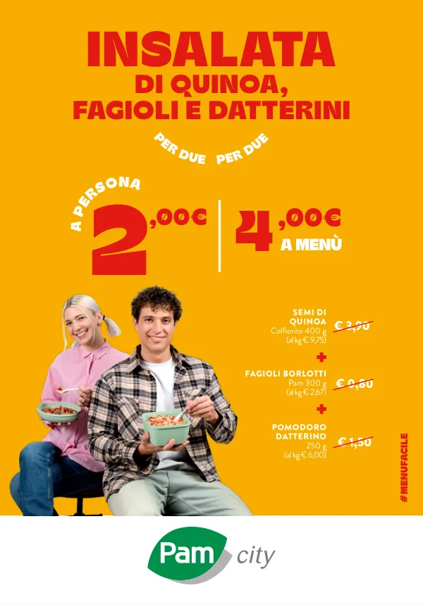 PAM Panorama — Insalata di quinoa, fagioli e datterini