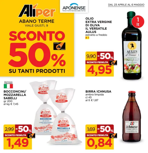 Alì — Ali - Sconto 50% su tanti prodotti